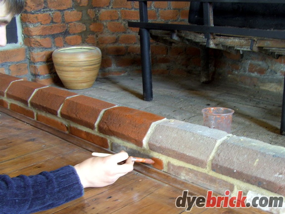 Hearth Bricks Applying 3